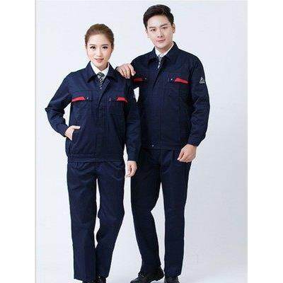 正品江燕加肥春秋光0条佬工作服反套装男劳保服25斤肥特大码宽松图片