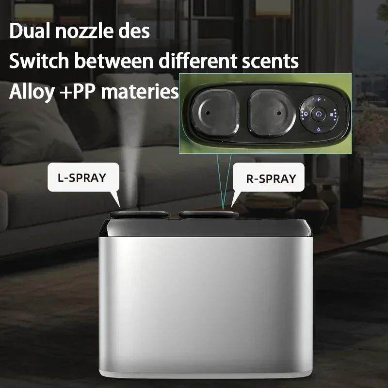 跨境外贸精油扩散器智能无水香薰机家用双喷头自动喷香机扩香机