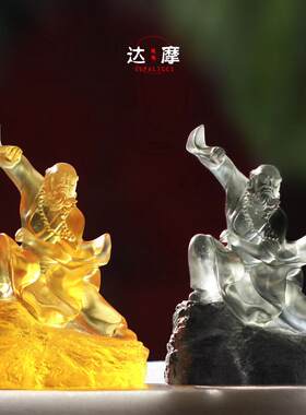 琉璃达摩祖师佛像摆件客厅佛堂寺庙供奉佛像摆放印度禅宗菩提达摩