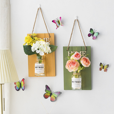 HOMEins仿真花墙壁挂件房间壁饰