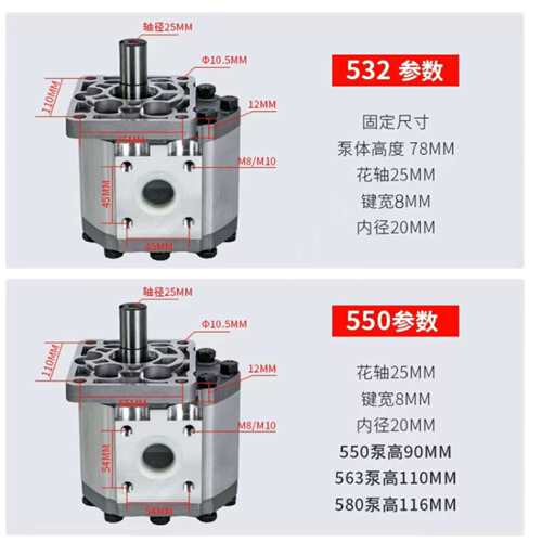 立扬牌 CBN F532 550 563 580系列齿轮泵铲车工程车液压泵