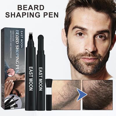 East Moon Beard Filling Pen Set 3-in-1 Brush for Men's Beard