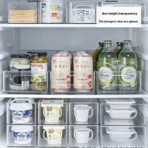 Refrigerator Organizer Stackable Fridge Food Storage Box wit