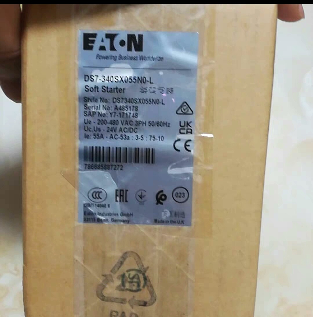 伊顿EATON DS7-340SX055N0-L全新软启动器