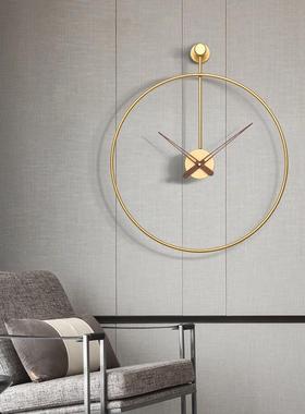 亚马逊创意铁壁饰挂钟艺挂西F33151班牙钟用家客厅装饰墙贴壁挂钟