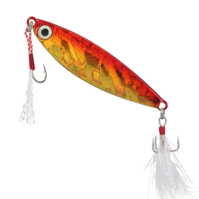 飘落铁板路亚饵超远投双钩蓝小刀假饵亮片海钓淡水翘嘴鳡鱼通杀饵,户外/登山/野营/旅行用品,台钓饵,淘宝优惠券,粉丝福利购,淘宝优惠卷