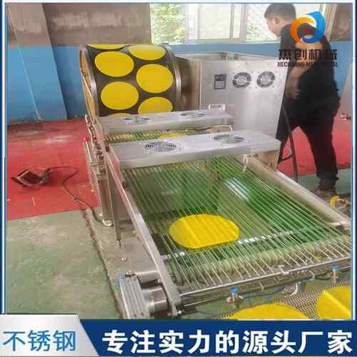 全自动榴莲千层蛋皮机 电磁加热心形蛋皮机器 一次成型厚度可调