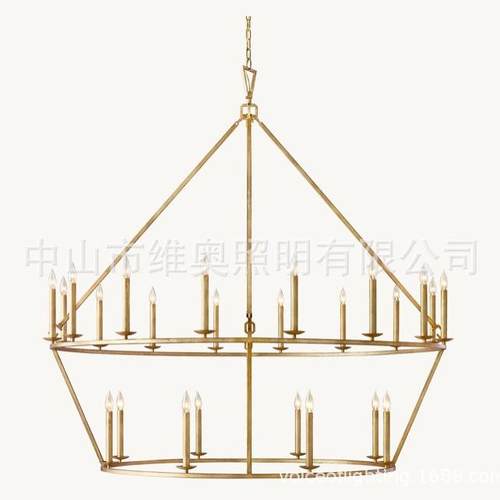 美式大吊灯工业风尺寸颜色可来图来样欧美认证欢迎到厂考察洽谈