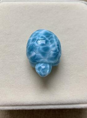 海纹石小乌龟吊坠拉利玛龙龟项坠锁骨链坠挂件规格35*23.2*18.9mm