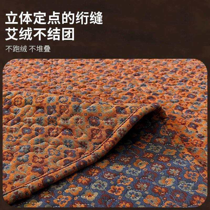 湖北蕲艾床垫家用养生床垫四季可用养生双层纱加厚免洗艾绒软被褥