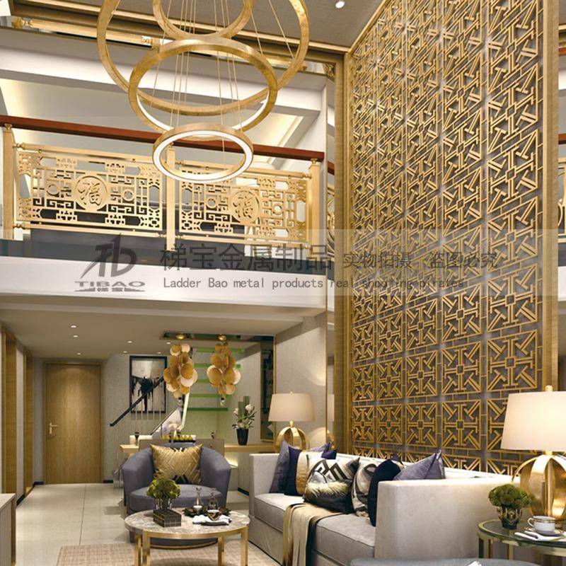 隔全背屋欧式电视景墙别墅屏风卧屏风隔断室家用客厅断墙木玄关大