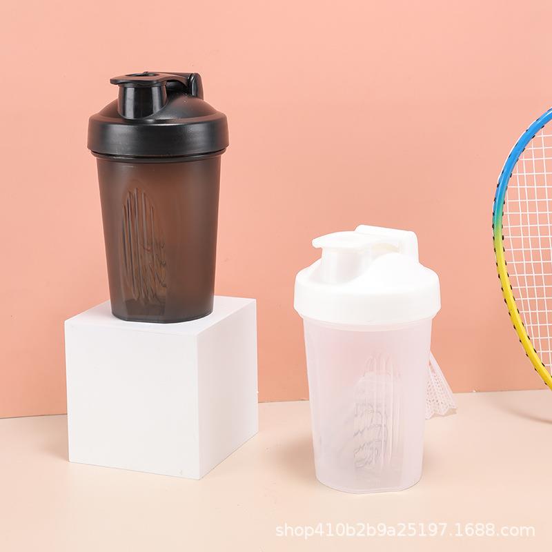 400ml手提摇摇杯健身运动水杯水壶蛋白粉奶昔搅拌杯礼品塑料水杯