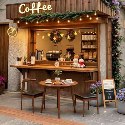 圆实木小圆桌餐饮商用简PLO约厅餐桌奶茶店啡202咖5新款高端桌椅
