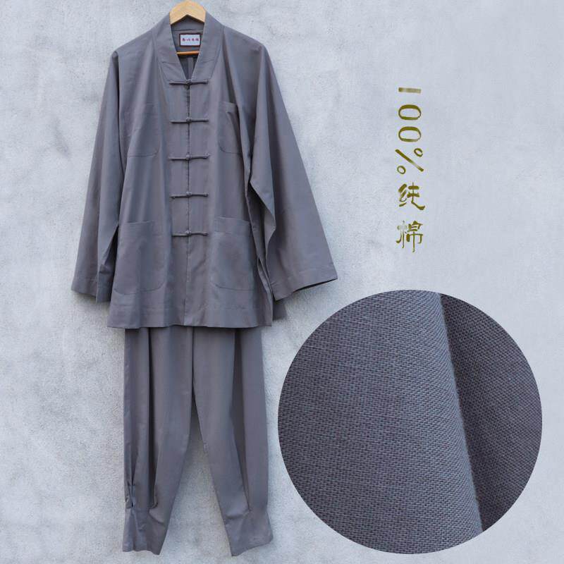 薄款纯僧服和尚服套装夏季僧衣免绑腿短褂寺院服装天然透气2025