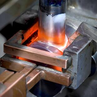 机中频透GS 16炉压断源曲轴钻杆热处理电热厂家直供透热锻造设