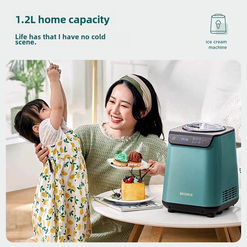 百翠Ic1280家用和商用两用全自动快速老树冰淇淋机冰淇淋DIY冰棒