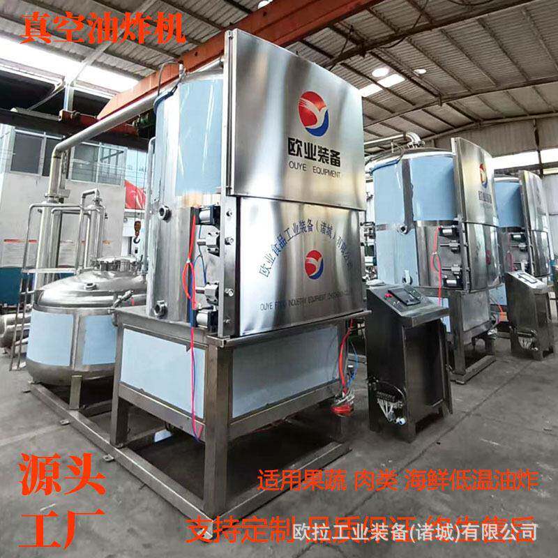 水果脱水油炸设备水线专业香菇脆加工设设备鸡翅低温真空油炸机