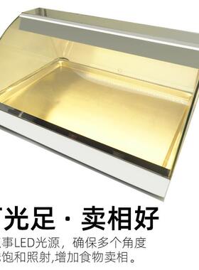 杰冠DH-211小型蛋挞保温柜商用多功能不锈钢玻璃金属食物展示柜