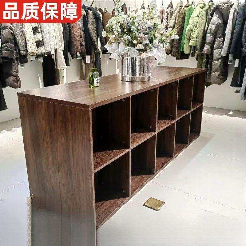 服装店展示台双面中岛展示女装简约店铺中间陈列摆放流水展示柜