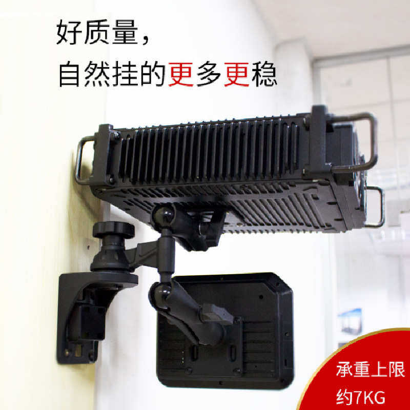 工业船舶航空智能电子设备固定支架VESA孔位工控机万向横臂支架