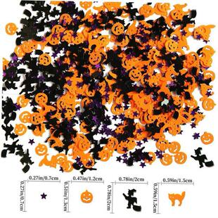 sequin Halloween confetti ost spider party decoration