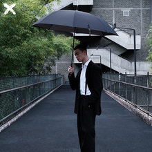 喜琴自动雨伞男士大号加固加厚结实抗风长柄伞抗风暴直杆伞手动款