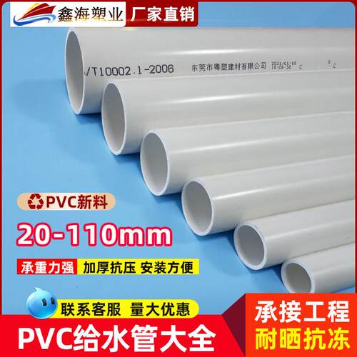 PVC给水管供水管配件上水管材管件20 25 32 40 50 63 75 90 110管