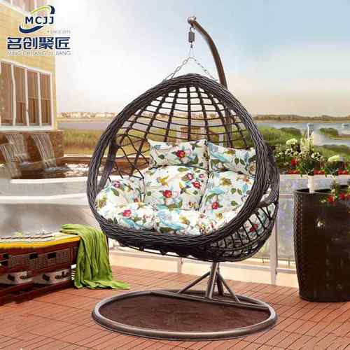 阳台吊篮户外庭院藤家用椅篮室Q-8050摇懒人内鸟巢秋千休闲摇椅双