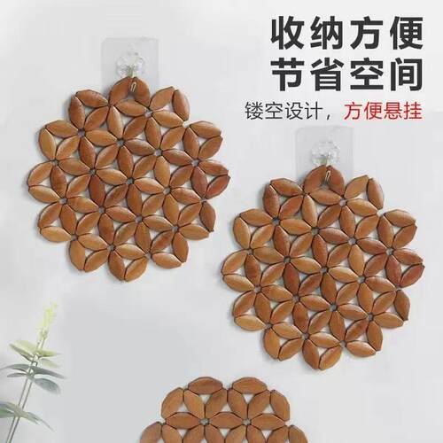 家用竹隔热垫防烫大号套装砂锅垫防烫餐桌垫子餐垫碗垫盘垫耐高温