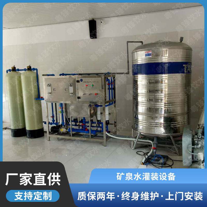 超滤净水设备矿泉水处理灌装设备10吨学校酒店集中供水纯水设备