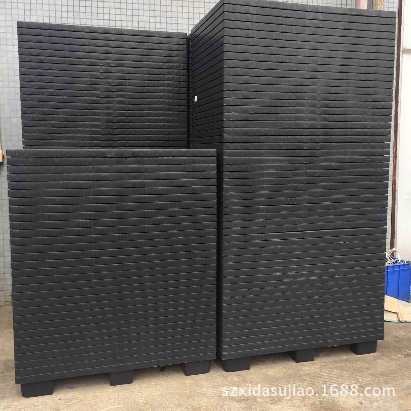 厂直供1100VRB110家0*145黑*色九栈脚PP出口塑胶板塑料托盘