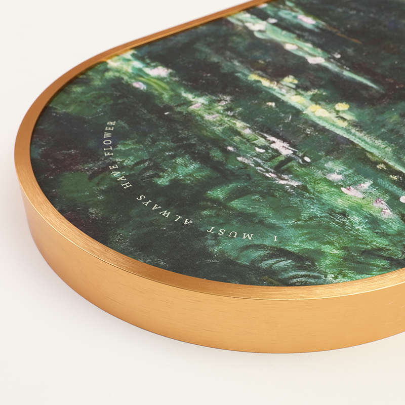 1P2R批发莫奈睡莲印象派名画装饰画欧式风景客厅拱形挂画走廊玄关