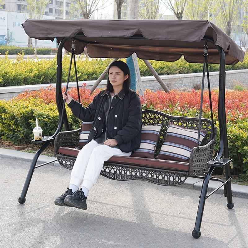 双见详情人庭外院艺花园室家台用秋千吊椅户外别墅铁阳摇椅吊篮直