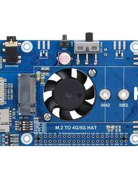 SIM7600G-H M.2树莓派4G扩展板LTE CAT4高速率全球多频段GNSS定位