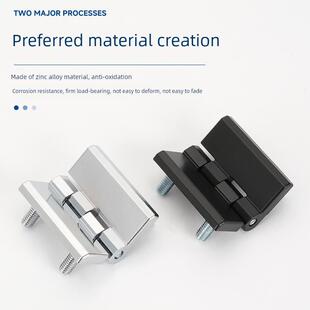 重型工业合页CL226 3A黑色电柜箱带螺柱 40锌合金带孔铰炼 CL218