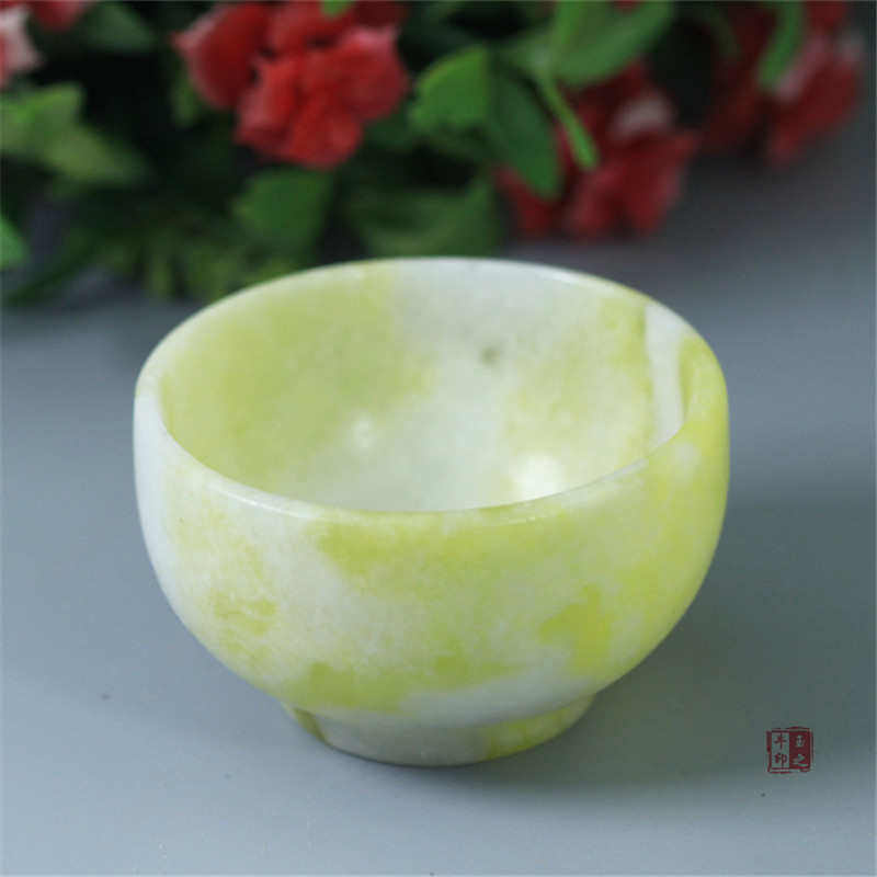 蓝田玉玉石茶具茶壶茶杯玉茶坊用品雕件白玉石茶壶工艺礼品摆件