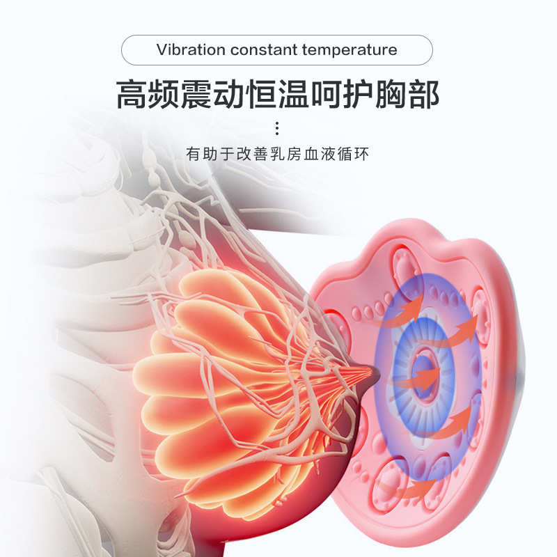 变美变挺拔美胸仪家用乳房按摩器电动充电美胸宝胸部震动按摩仪