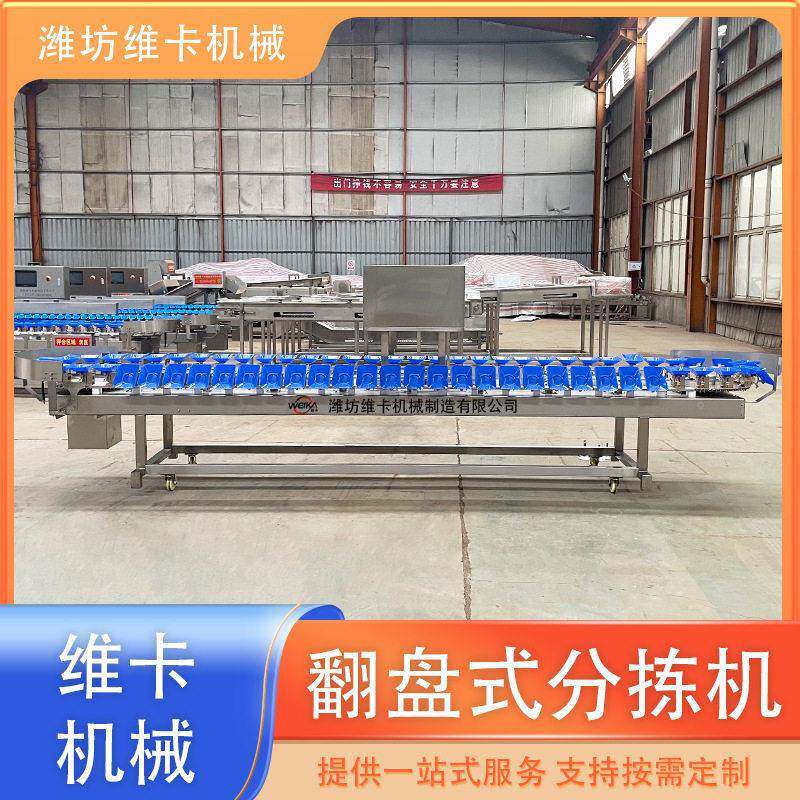 维卡牡蛎重量分选机一机多用精准分选 生蚝分拣机 螃蟹料盒分级机