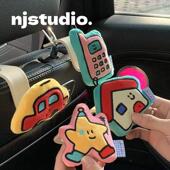 可爱车载挂件汽车用挂钩座椅背车内饰后靠背多功能前排毛绒收纳