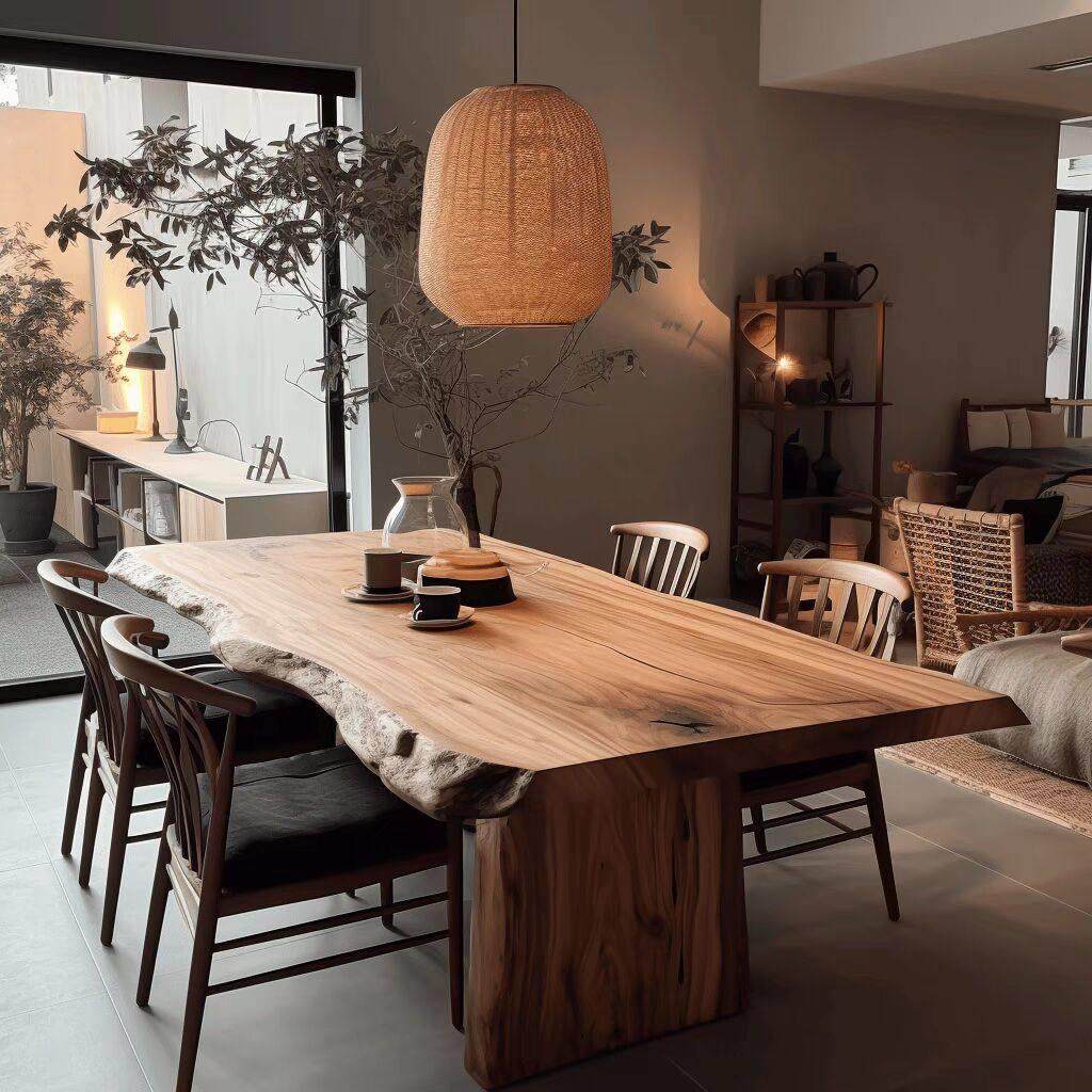 全实木会议桌长桌原木大板泡茶桌茶台美式侘寂风餐桌长条桌洽谈桌,商业/办公家具,会议桌,淘宝优惠券,粉丝福利购,淘宝优惠卷