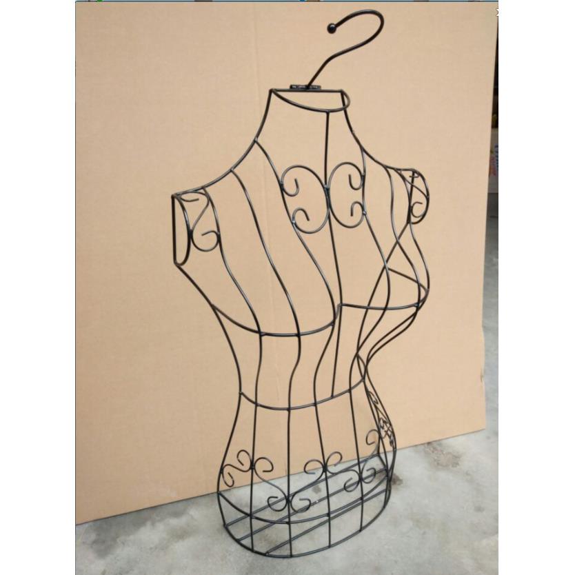 热卖欧式铁艺模特架女道具婚纱拍摄服装架全身半身女挂衣架展示架