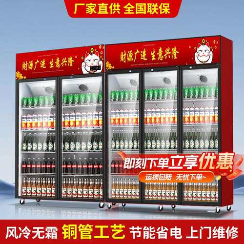工厂销饮料冷藏柜啤酒直展示柜展示柜单门门冰柜柜双三门LJJ保鲜