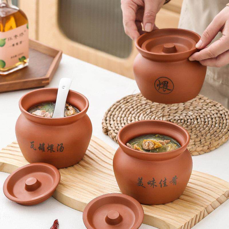 紫砂烤梨炖盅陶瓷炖盅炖罐酒店餐饮特色炖盅瓷盅叁盅多款厂家直销