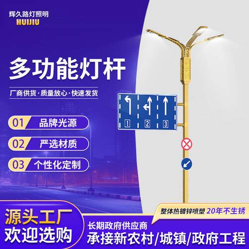 智慧路灯led灯投光灯市政单臂灯高杆灯户外灯照明灯灯带节能灯