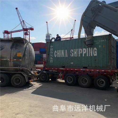 集装箱卸车机除尘式罐车装灰机码头粉煤灰装车机