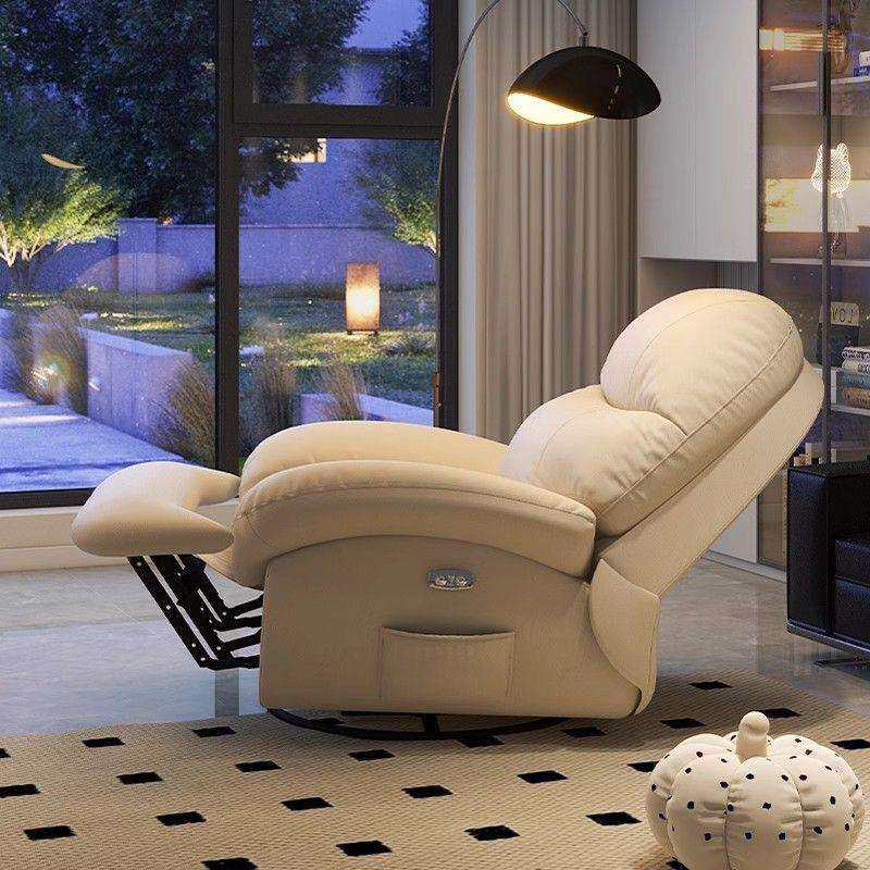 懒人沙发沙发椅网红多功能头等单人太空旋转休闲电动客厅躺椅摇椅