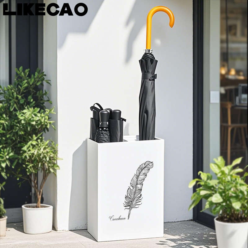 曹喜欢likecao 创意铁艺图案雨伞架大堂办公家用雨伞收纳架雨伞桶