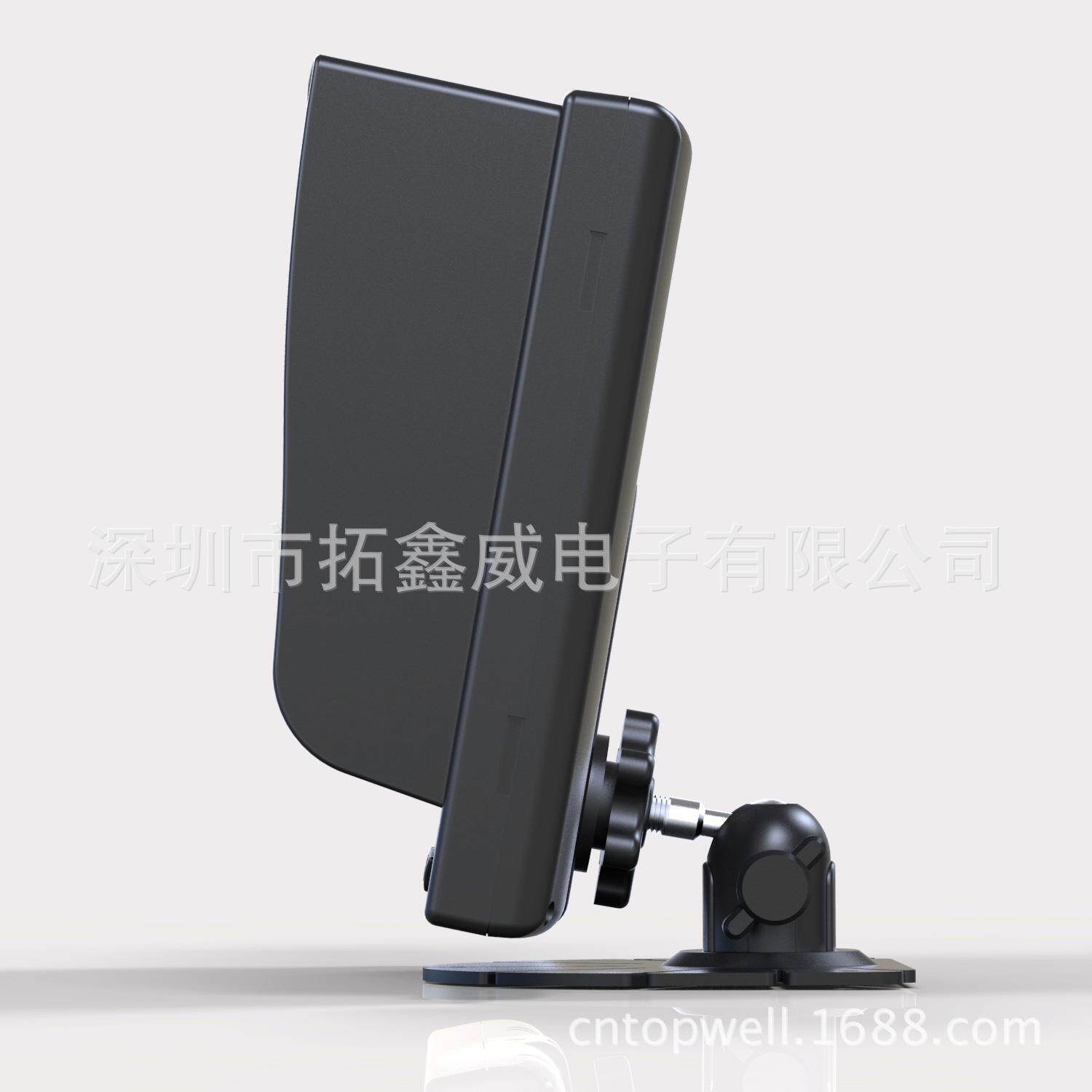 DC12-24V带遮阳罩9寸AHD高清车载显示器,2路视频输入,支架可选
