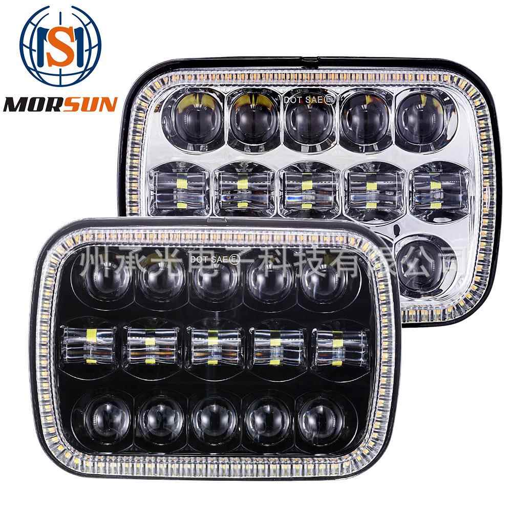 5x7 牧马人LED大灯 7英寸方灯改装车6X7LED卡车前大灯