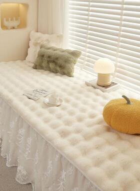 网红新款厚阳台窗榻垫窗台垫防滑卧加室榻米毛绒地飘YZV毯不掉毛